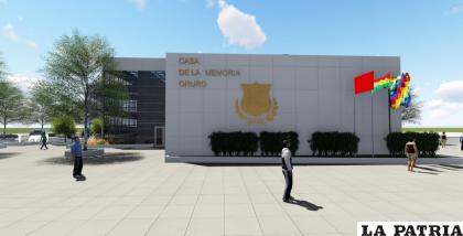 Fachada virtual de la Casa de la Memoria /GAMO