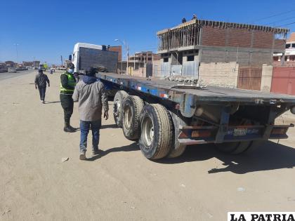 El chofer protagonista por falta de precaución originó el accidente /LA PATRIA