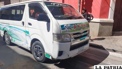 El minibús era de la línea verde /LA PATRIA
