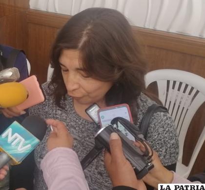 Concejal de la agrupación ciudadana Sol Oruro, Edmée Castillo 
/ Cortesía