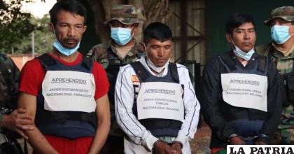 Los sujetos fueron presentados por la Policía /RR.SS.