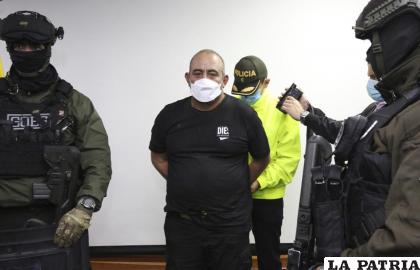 Dairo Antonio Úsuga David, alias “Otoniel”, fue extraditado a Estados Unidos 
/Oficina de Prensa de la Policía de Colombia via AP, Archivo