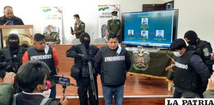 Los aprehendidos fueron presentados por la Policía / CGP
