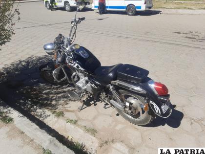 El motociclista resultó herido /LA PATRIA
