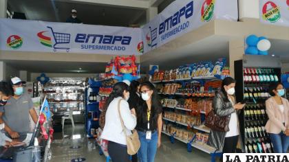 Supermercado de Emapa en la zona Sur de Cochabamba /ATB Digital