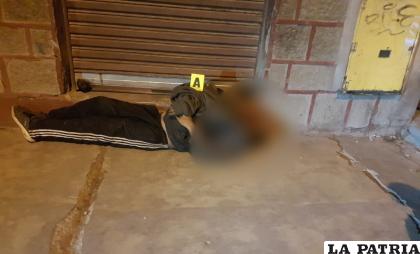 Fue encontrado la madrugada de ayer en la calle /Cortesía