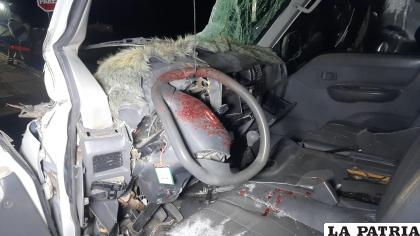 El volante se “tiñó” de sangre  /LA PATRIA