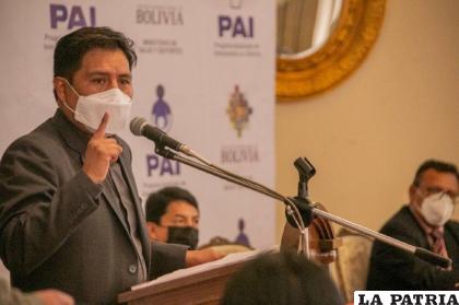 El ministro de Salud y Deportes, Jeyzon Auza /ABI