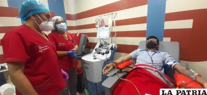 Oruro ya no usa el tratamiento de plasma convaleciente /LA PATRIA ARCHIVO