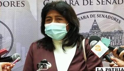 Lindaura Rasquido está entre los tres senadores que forma parte de la Comisión Mixta de Planificación /detrasdelaverdad.com.bo