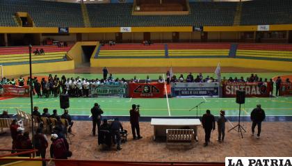 La inauguración del torneo se realizó en el Palacio de los 
Deportes /LA PATRIA
