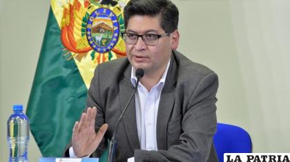 El ministro de Economía y Finanzas Públicas, Marcelo Montenegro / ABI