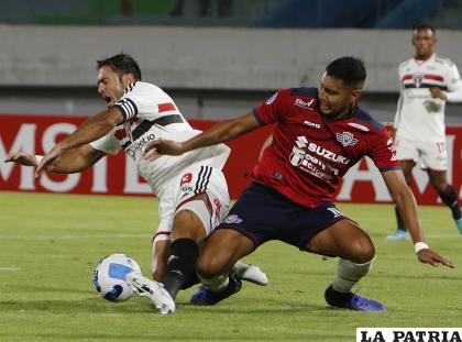 Sao Paulo venció en la ida 3-1 en Cochabamba el 28 de abril de 2022 /APG