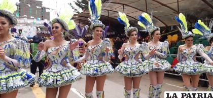 Figuras de la Morenada Central Oruro en el Carnaval 2022 /LA PATRIA