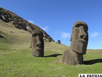 Los famosos “moais” en la Isla de Pascua o Rapa Nui 
/AP Foto /Karen Schwartz, Archivo