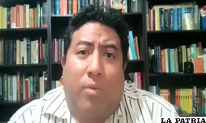 El viceministerio de Planificación, Carlos David Guachalla, dio la información /Captura /Erbol