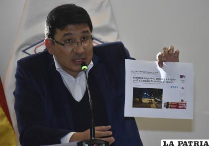 El ministro de Hidrocarburos, Franklin Molina Ortiz 
/APG