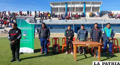 Acto de inauguración del torneo en el municipio de Caracollo 
/Caracollo TV