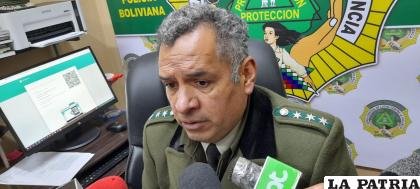 El coronel Robles brindó los detalles del caso / LA PATRIA
