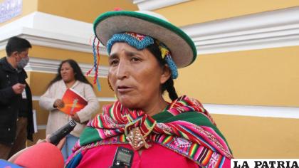 La exdiputada del MAS Lidia Patty /ARCHIVO OPINIÓN