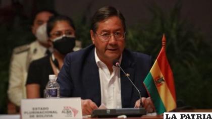 El Presidente Luis Arce, en la Cumbre de la ALBA 
/OPINIÓN