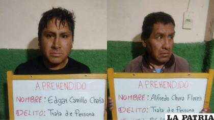 Ambos fueron enviados a la cárcel con detención preventiva /Urgente.bo