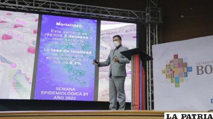 La primera autoridad en salud del país, Jeyson Auza /MINISTERIO DE SALUD
