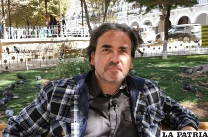 Jorge Abastoflor llegó a Oruro /LA PATRIA 
