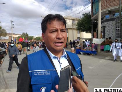 Richar Montaño, secretario de Desarrollo Humano de la Alcaldía 
/LA PATRIA 
