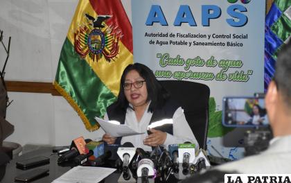 Directora de la AAPS, Karina Ordoñez, informó de la suspensión de Iraizos /APG