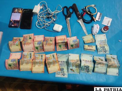 Alguno de los objetos secuestrados /Régimen Penitenciario