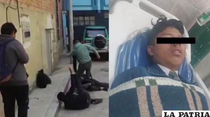 Estudiantes del Colegio Holanda golpeando brutalmente a sus compañeros con discapacidad /RRSS