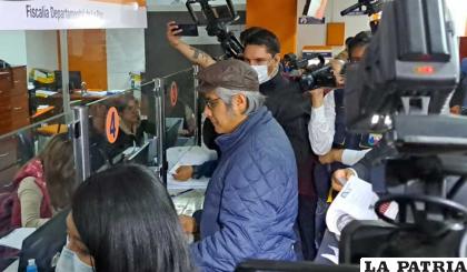 Chávez formaliza una denuncia en la Fiscalía /Erbol