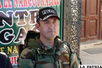 Director departamental de la Felcn, mayor Pomar 
/LA PATRIA