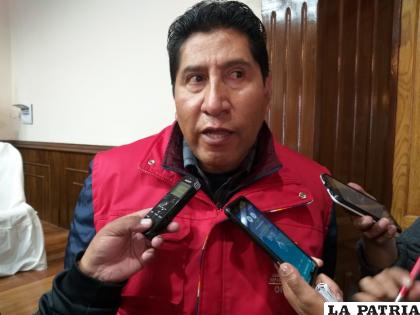 El secretario de Obras Públicas de la Gobernación, Gonzalo Canqui /LA PATRIA