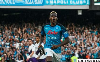 Victor Osimhen marcó el tanto del triunfo para Nápoles /yahoo.com