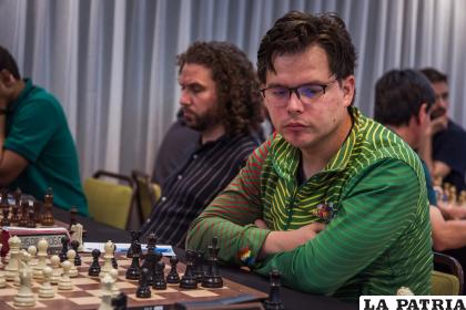 El boliviano José Gemy en plena competencia /FBA