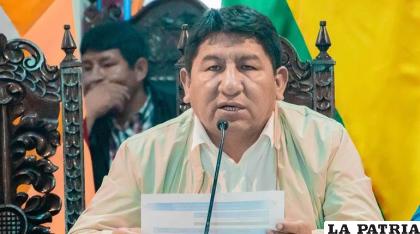 El gobernador de Potosí, Jhonny Mamani /RR.SS.