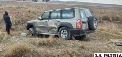 La vagoneta fue colisionada lateralmente por el camión /LA PATRIA