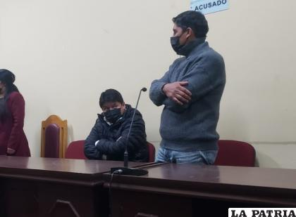 El sindicado frente al estrado /Cortesía