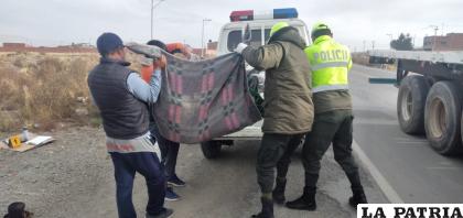 El cadáver fue llevado a la morgue del cementerio /LA PATRIA