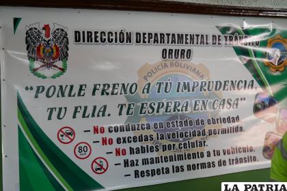 Tránsito exhorta a la responsabilidad de los conductores /LA PATRIA