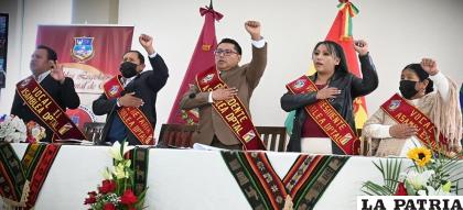 Directorio de la Asamblea Legislativa Departamental, en su primera sesión /LA PATRIA