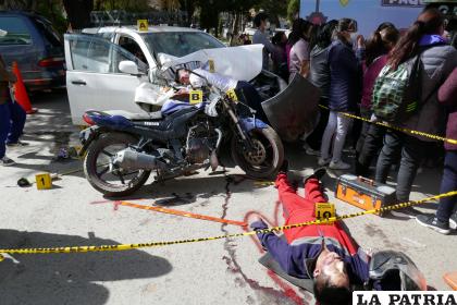 Tránsito representó las consecuencias fatales de accidentes 
/LA PATRIA