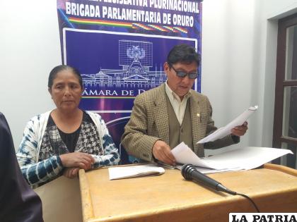 Los diputados Tania Cayoja y Orlando Valdéz /LA PATRIA