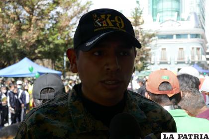 Comandante del CAC, subteniente Atto /LA PATRIA