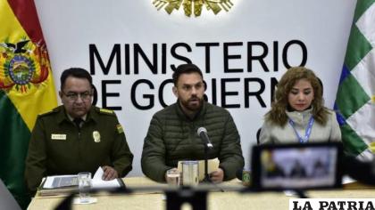 Autoridades gubernamentales informaron en conferencia de prensa /APG