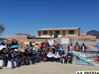 Instituciones y organizaciones respaldaron gestión de Wilcarani /LA PATRIA
