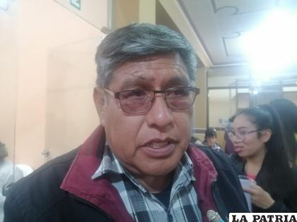 Presidente del Control Social, Dulfredo Zuna /LA PATRIA