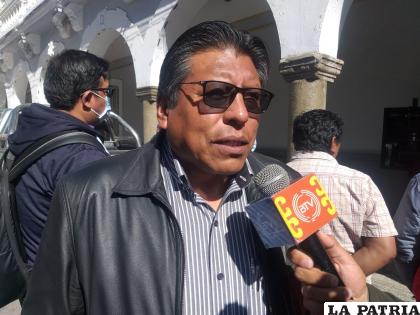 Presidente del Comité Cívico, Cecilio Pérez 
/LA PATRIA

